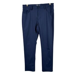 Graham Luxe Emerson Mens Golf Pants Navy Blue 32x30‎ Performance Stretch Caaual